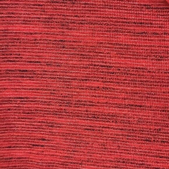 LuLaRoe IRMA Tee Red Space dye High Low Tunic T-Shirt Short Sleeve Knit Top - Picture 6 of 9